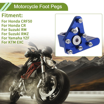 Motorcycle Foot Pegs for Honda CRF50 (2004–2023) - Blue 1 Pc