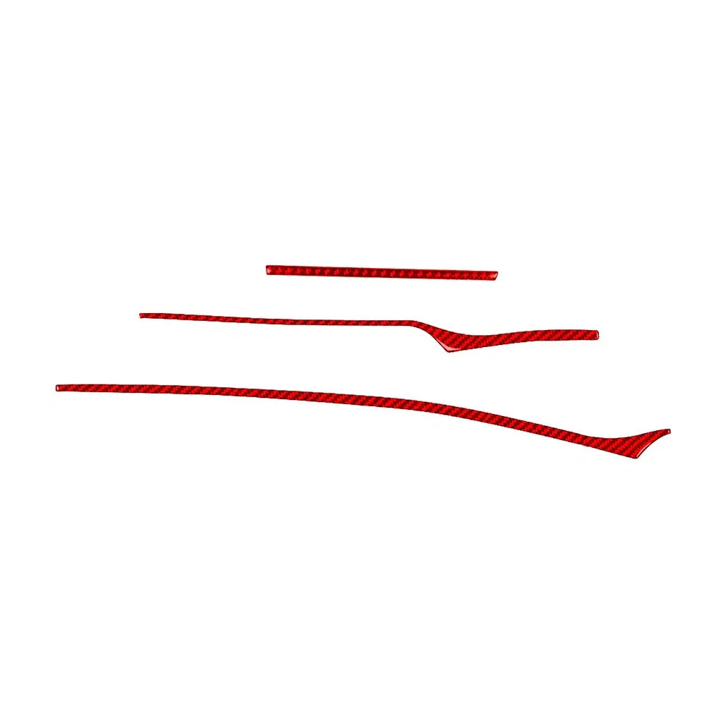 Dashboard Panel Cover Trim Strips for Kia Stinger 2018-2023 Red RHD