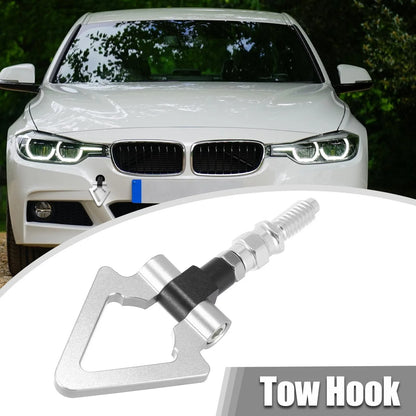 Racing Tow Hook Triangle Ring for BMW 3 Series 5 Series 7 Series Z3 Z4 Silver