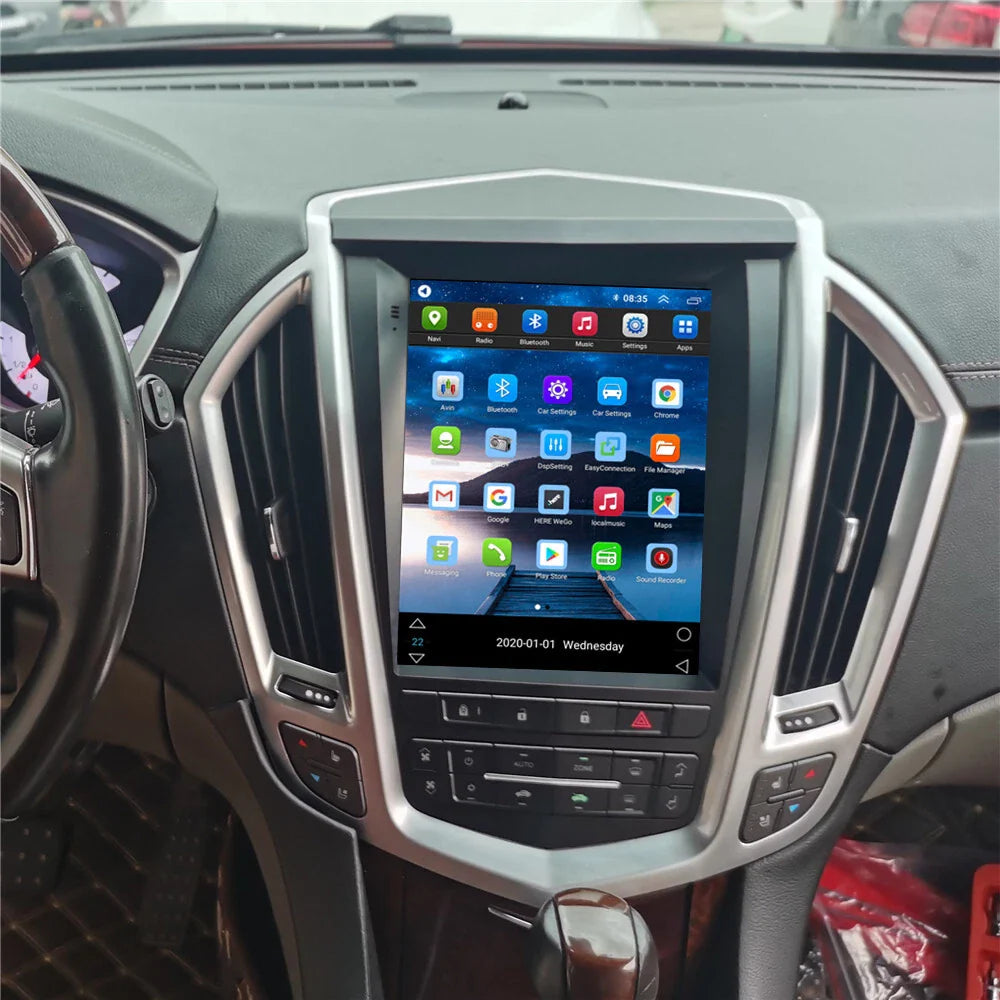9.7" Vertical Android 10 GPS Navigation for 2009-2012 Cadillac SRX
