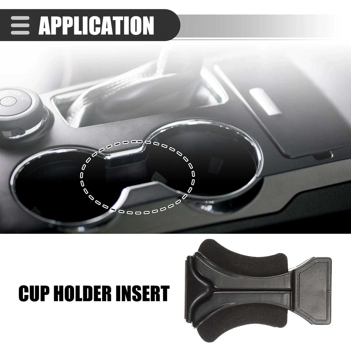 Cup Holder Insert for Lexus GX470 (2003-2009) - Black Plastic Foam