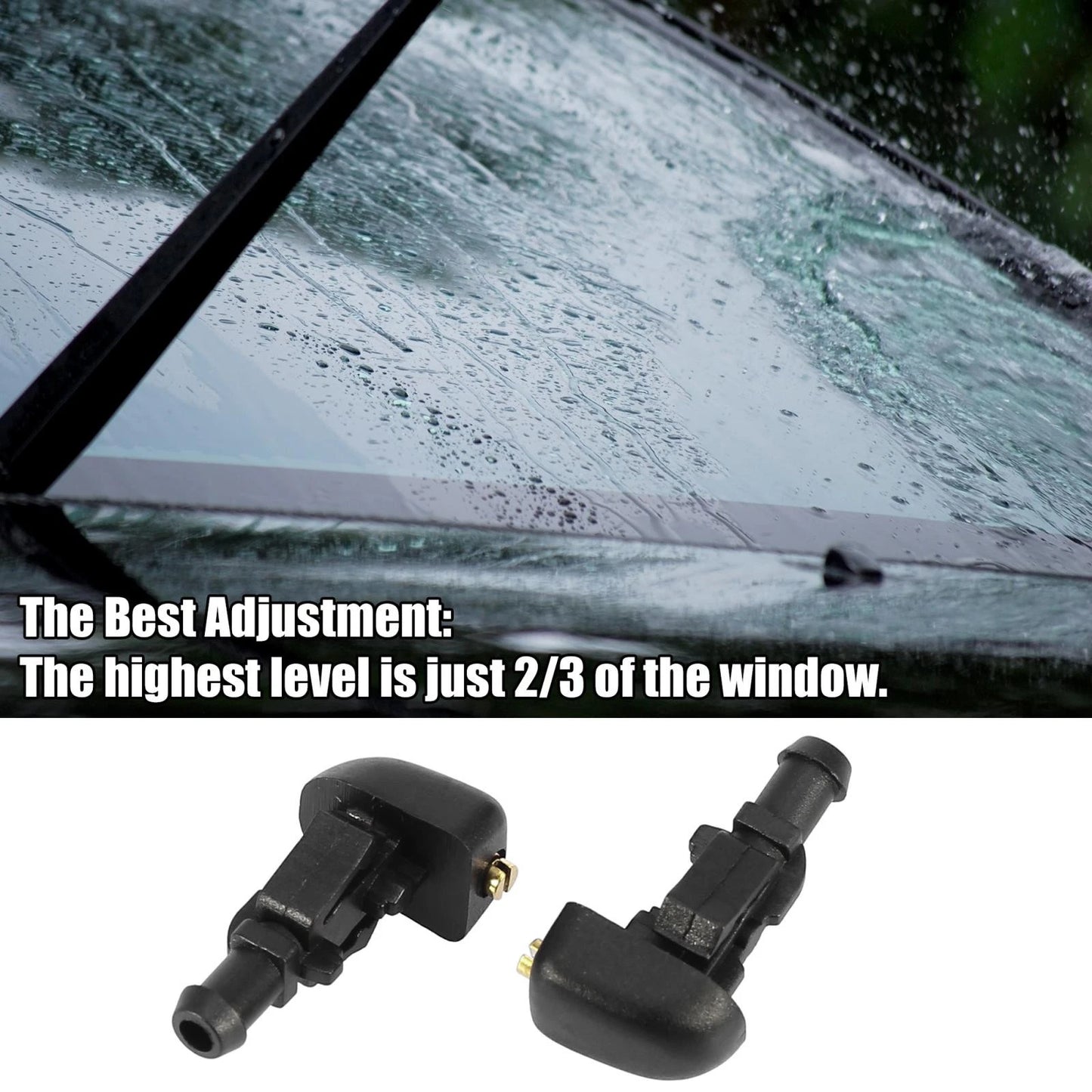 9pcs Front Windshield Washer Nozzle Kit 3W7Z-17603-AA for Ford F-150 (2004–2023)