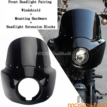 Headlight Fairing + Windshield for Harley Dyna Low Rider FXDL (2006-2017)