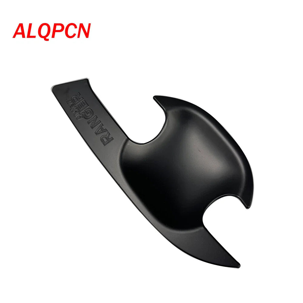 4 x Matte Black Outer Door Handle Bowl Covers for Ford Ranger (2012-2019)