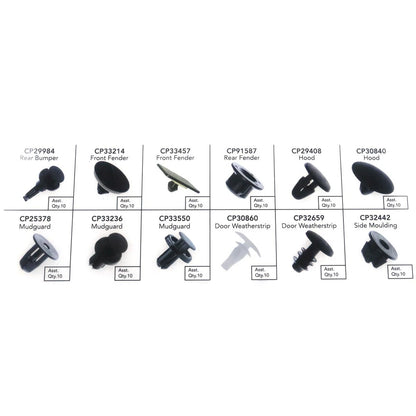 Set of 4 Bumper Retainer Clips for Toyota Corolla (2015–2023)