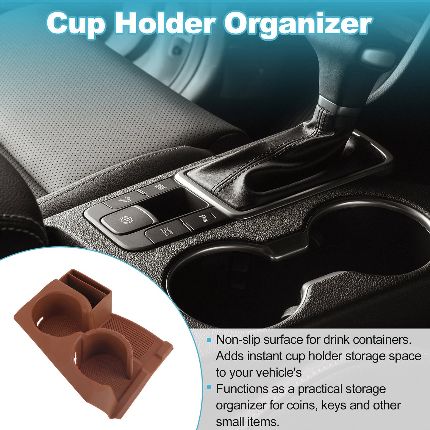 Center Console Drink Holder Storage Box for Mercedes-Benz GLC 300 (2023–2026)