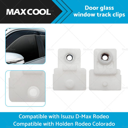 1 Pair Door Window Glass Track Clip for Isuzu D-Max, Colorado, Rodeo (02-19)