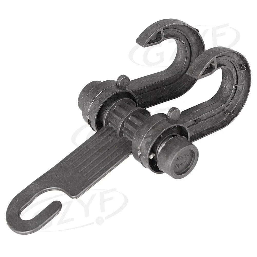 Plastic Seat Hook Hanger for Car - Black (Fits Most Vehicles)
