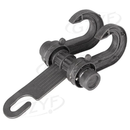Plastic Seat Hook Hanger for Car - Black (Fits Most Vehicles)