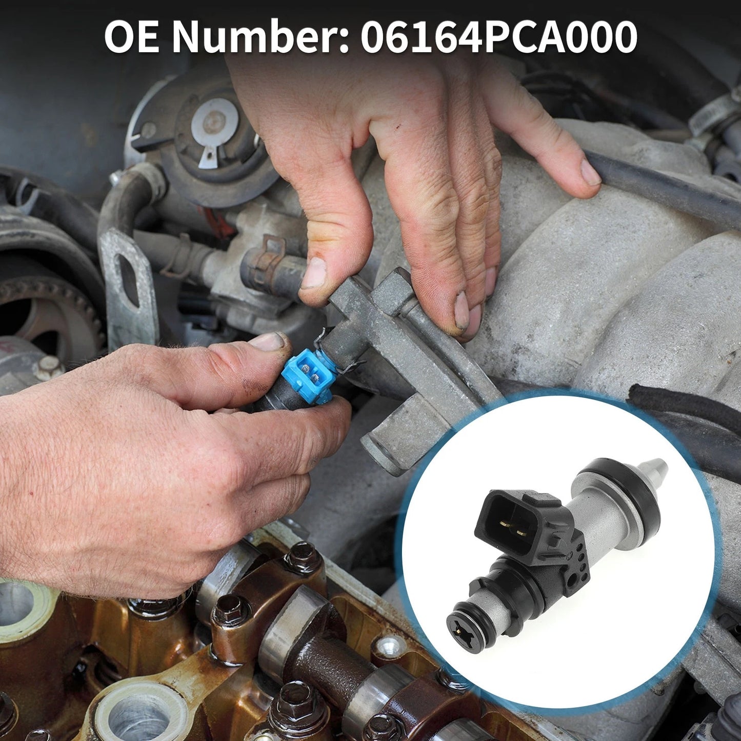 Fuel Injector No. 06164PCA000 for Honda CR-V 2.0 (1999–2001) 1 Pc Black