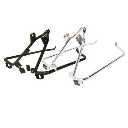 Chrome/Black Saddlebag Brackets for Harley Touring (2009-2013)