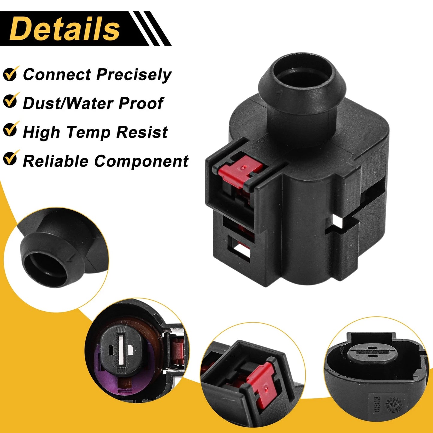 1 Pin Starter Motor Wiring Harness Connector Plug for Volkswagen