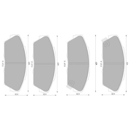 Wagner Front Brake Pad Set 2.5L 2.7L for Honda Legend KA2 KA3 KA4 (1986-1991)