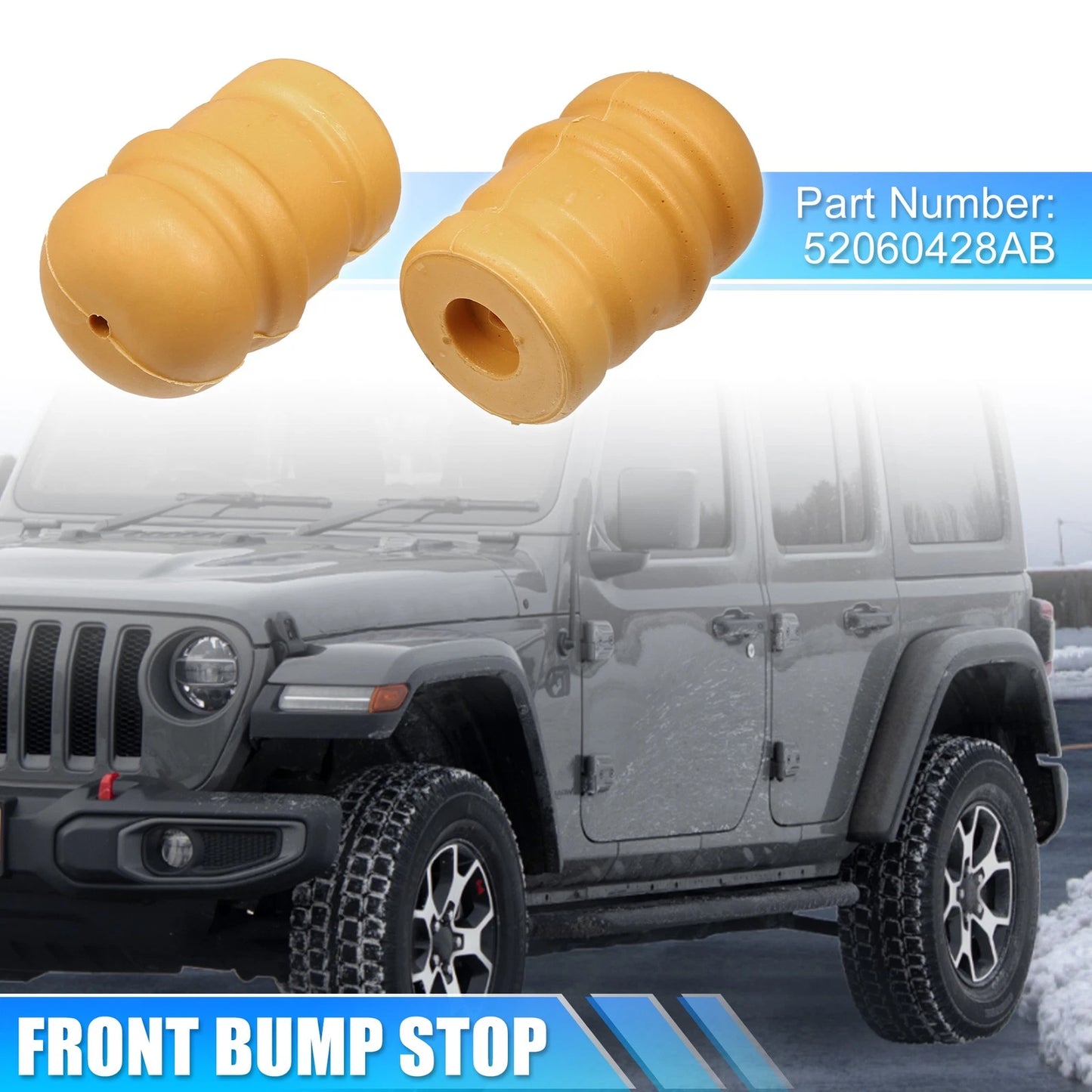 Front Bumper Step Bumpers for Jeep Wrangler (2007–2018) 52060428AB