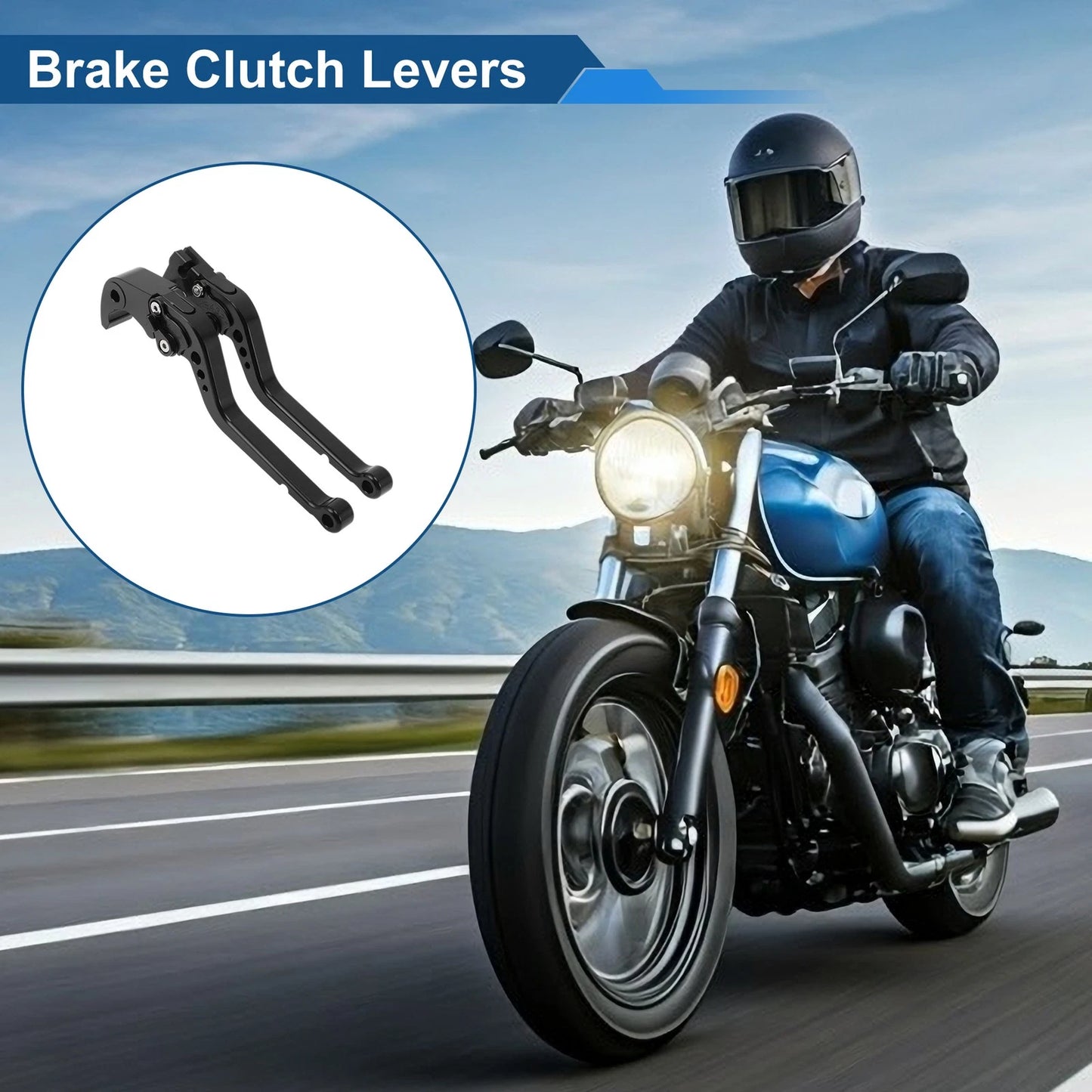 Short Brake Clutch Levers for Honda CBR1000RR/FIREBLADE/SP (2008–2019) Black