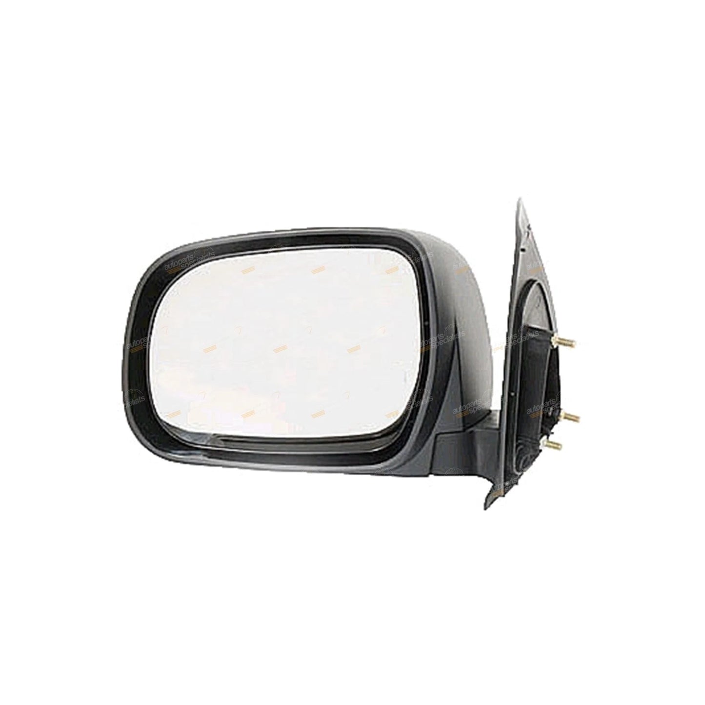 LH Black Manual Side Door Mirror for Toyota Hilux (2005–2015)