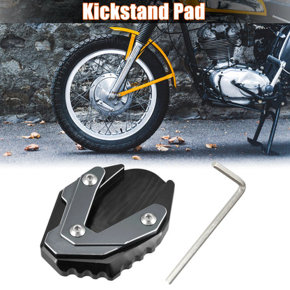 Kickstand Pad Set for Suzuki Jixer 250 SF (2018–2023) Titanium Tone
