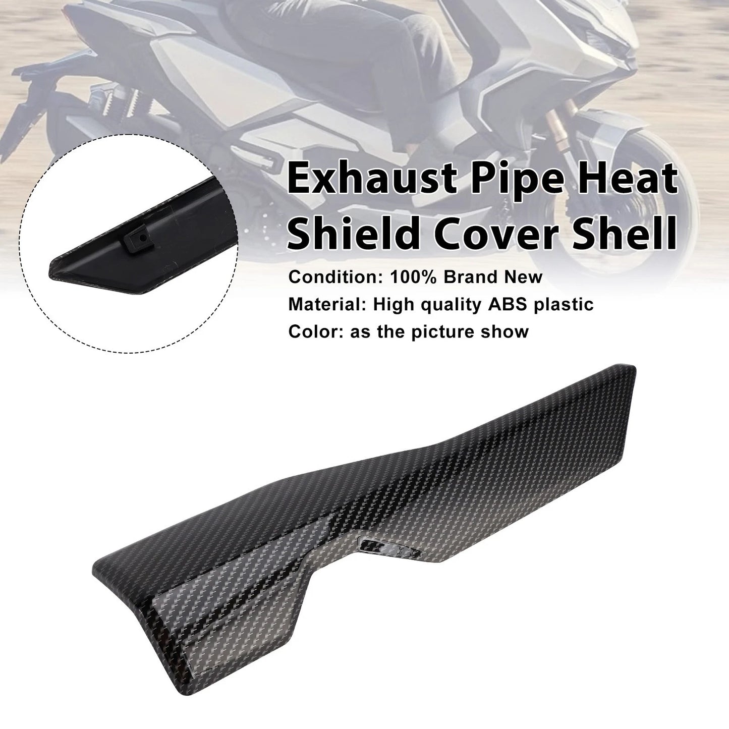 Exhaust Pipe Heat Shield Cover for Honda ADV 350 (2022–2024) Carbon