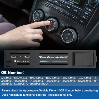 A/C Dash Climate Heater Control Panel Plate for Toyota 4Runner Pickup (1984–1989)