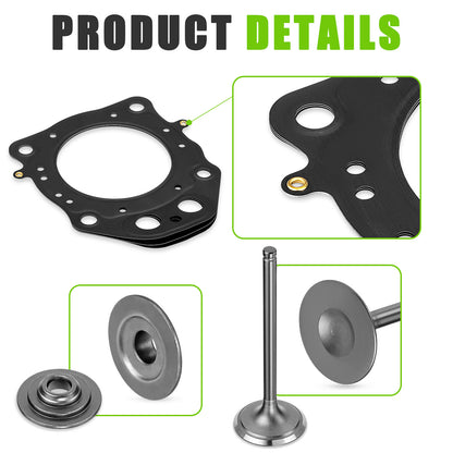 Cylinder Intake Exhaust Valve & Gasket for Honda Rancher 420 (2009–2024)