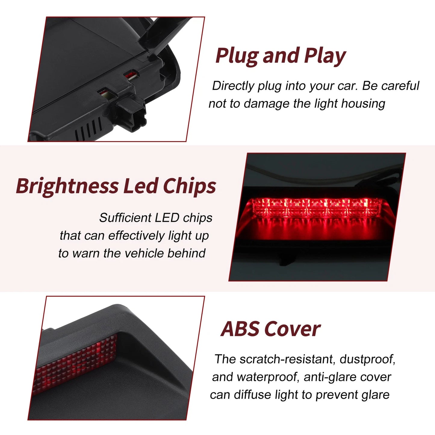 LED Third Brake Light Lamp for Chrysler 300 (2005–2007) 4805845AB