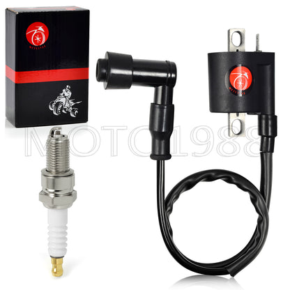 Ignition Coil & Spark Plug for Yamaha Grizzly 80 (2000–2001)