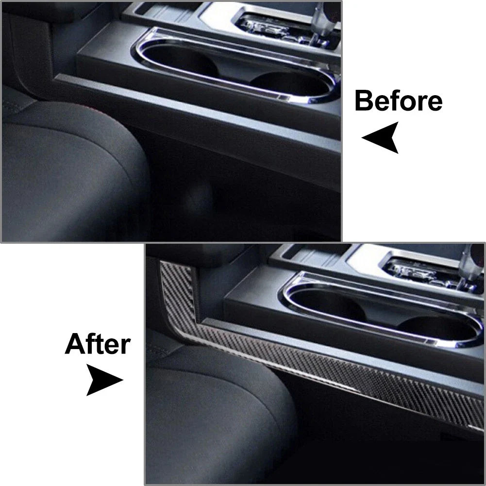 Carbon Fiber Black Gear Shift Side Cover for Toyota Tundra (2014-2021)