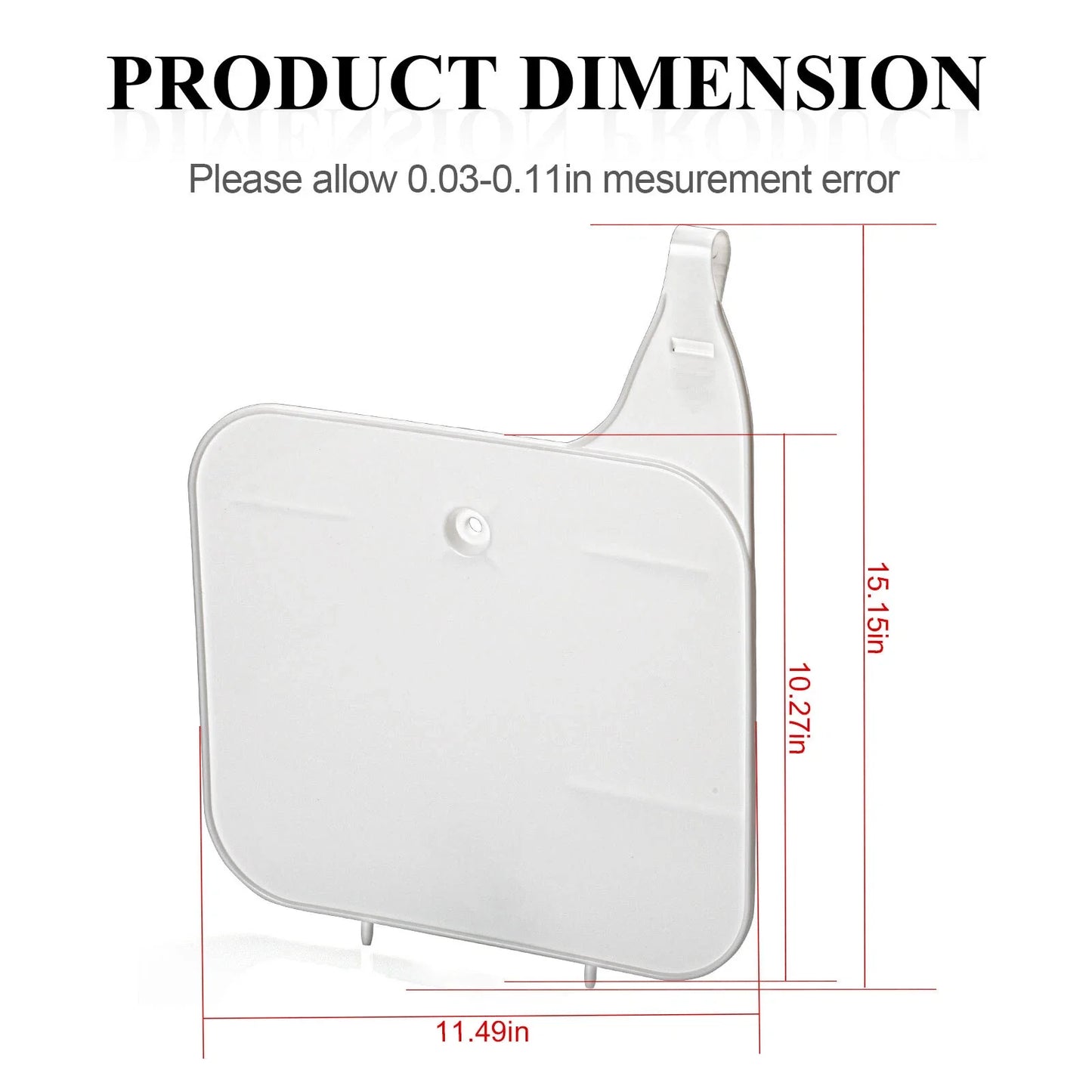 Front Number Plate Plastic White for Honda XR200R (1990–1999)