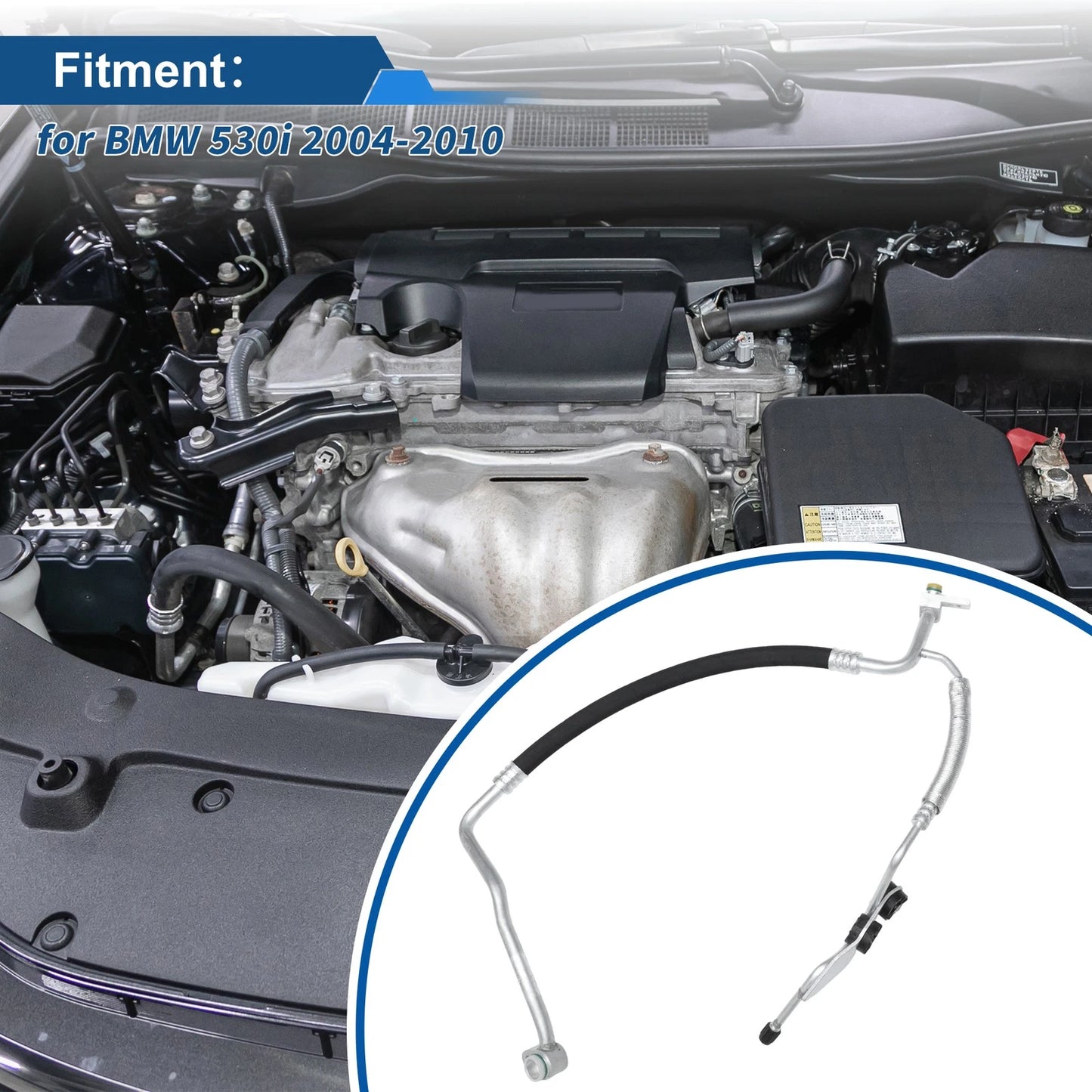 A/C Refrigerant Liquid Hose for BMW 530i (2004–2010) No. 64509181823