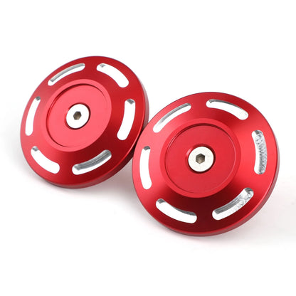 Pair Red Hole Frame Cap for BMW S 1000 XR (2015–2018)