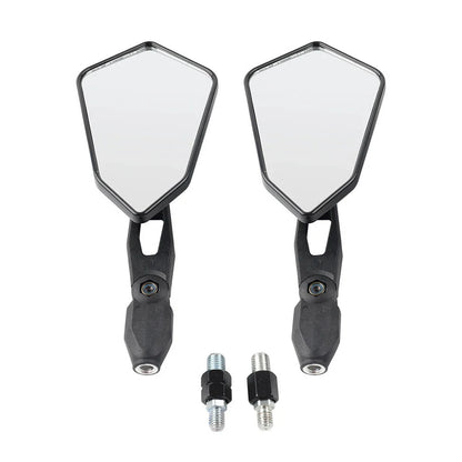 10mm Rear View Side Mirrors for Motorcycle Cruiser Chopper Scooter ATV