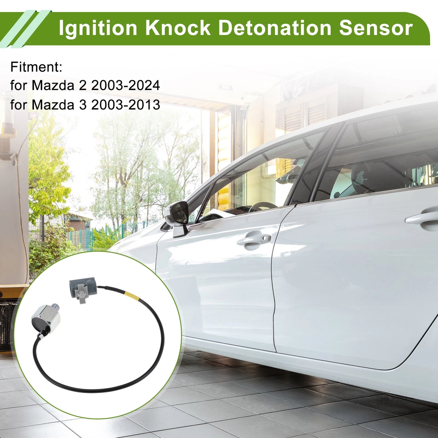 Ignition Knock Detonation Sensor for Mazda 2 (2003–2024) No.ZL0118921