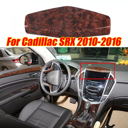 Wood Grain Console Nav Upper Panel Cover Trim 1x for Cadillac SRX (2010–2016)