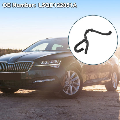 Radiator Hose for Skoda Superb (2015–2024) Rubber Plastic Metal Black