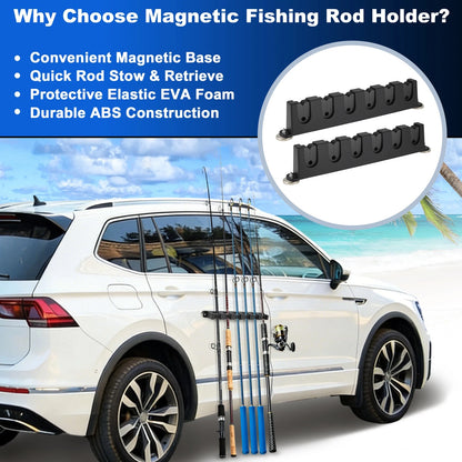 2X Magnetic Fishing Rod Holder for Universal Use