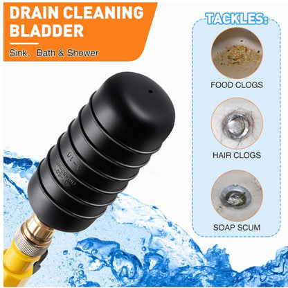 Drain Bladder Cleaning Tool for Clogged Sewer Pipes (4" to 6")
