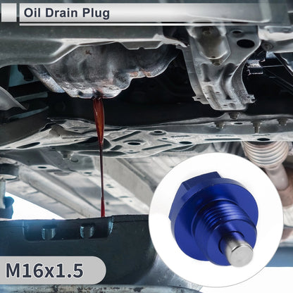 Set of 1 M16x1.5 Engine Oil Drain Plug with Gasket for Car Motorcycle Boat