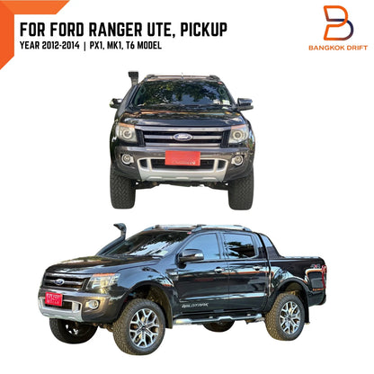 Silver Black Front Door Side Decal Sticker for Ford Ranger T6 (2012-2014)
