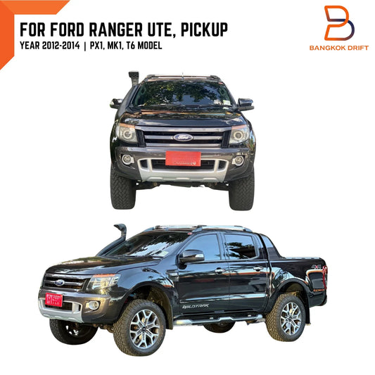 Silver Black Front Door Side Decal Sticker for Ford Ranger T6 (2012-2014)