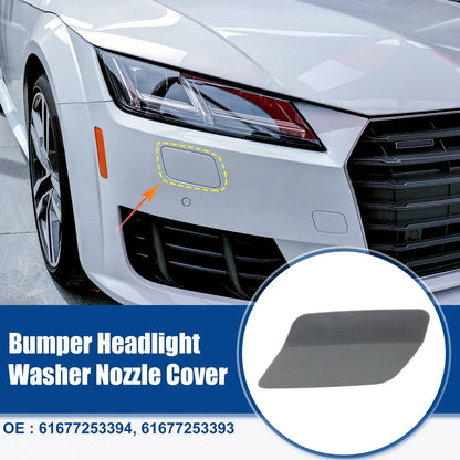 Pair Front Bumper Headlight Washer Nozzle Cover Cap for BMW 328i
