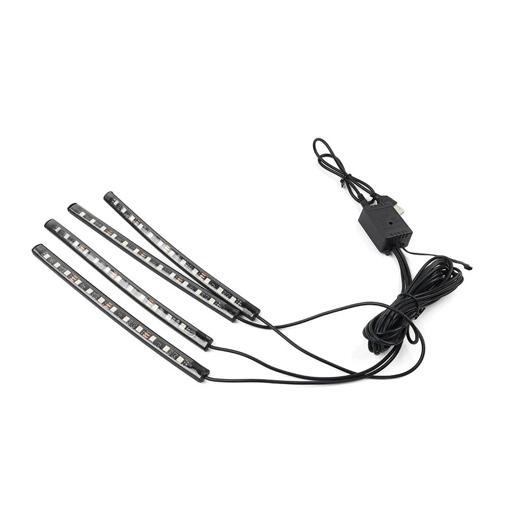 RGB Remote Control LED Floor Atmosphere Light Decorative Foot Lamp