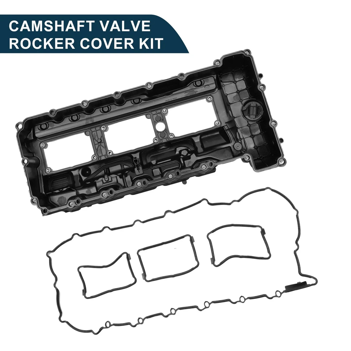 Front Engine Valve Cover with Gasket for BMW 135is Black (2013)