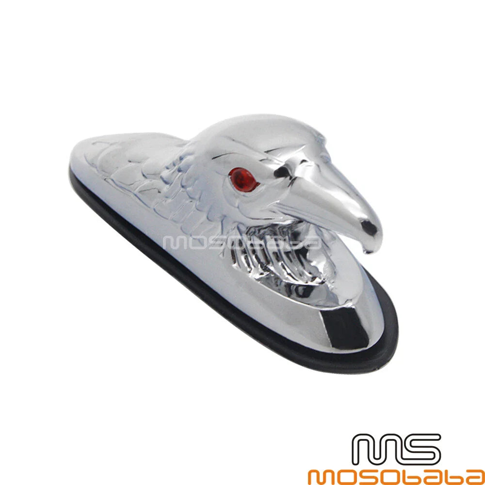Motorcycle Front Fender Eagle Head Ornament for Harley Davidson, Suzuki