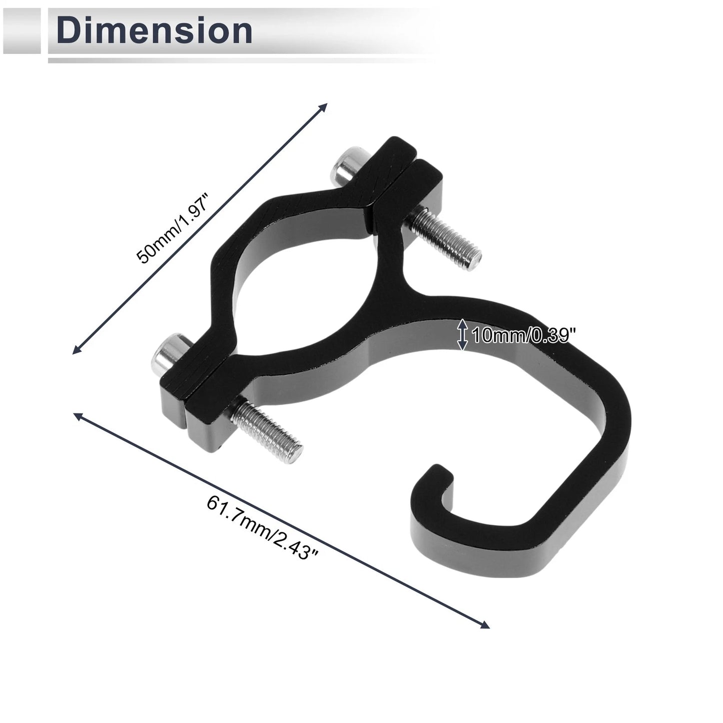 Set of 1 Arc Aluminum Alloy Motorcycle Hanging Hook for Universal Models
