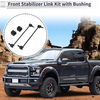 Front Stabilizer Bar Links Set of 2 with Bushings for Ford Focus (No.K750554)