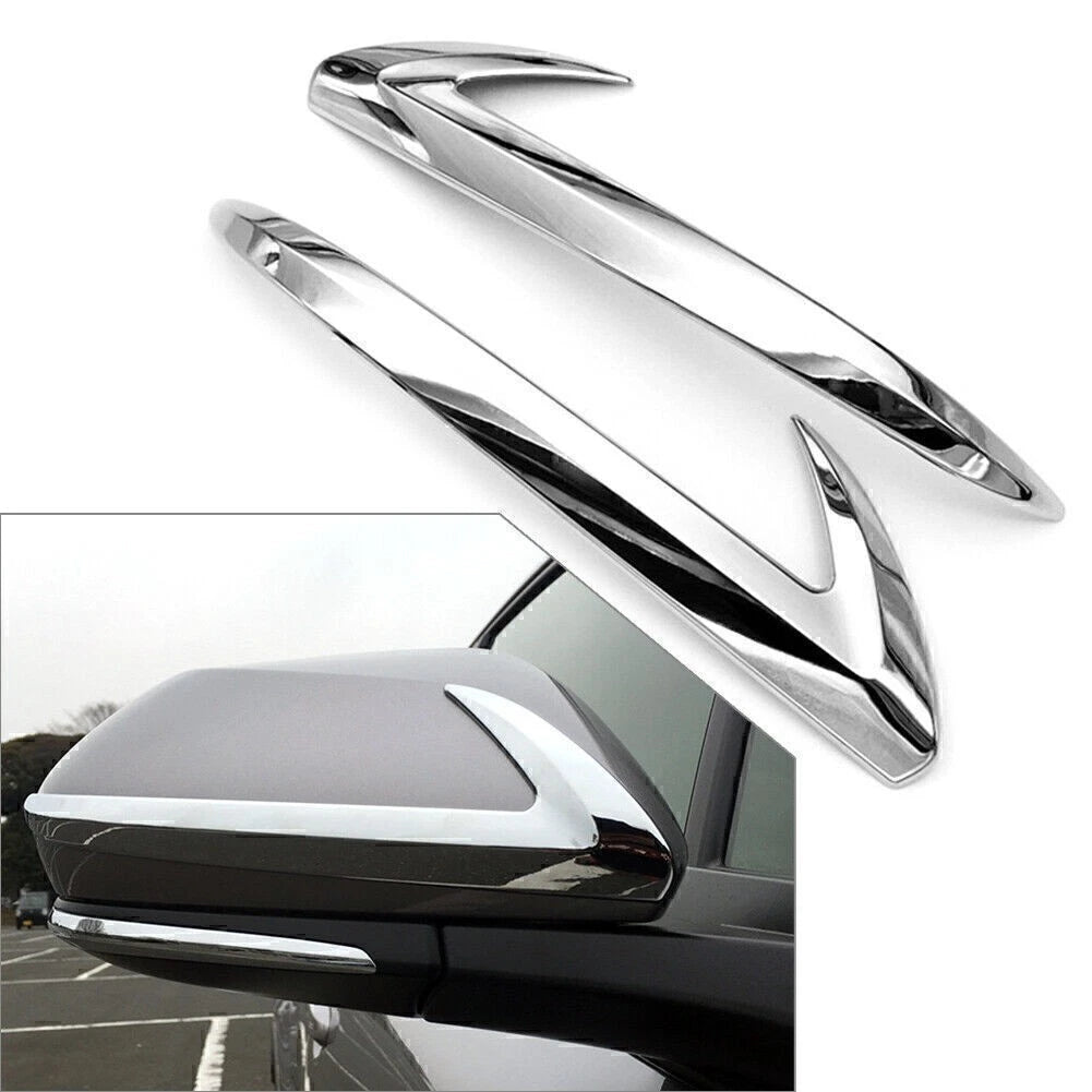 2X Chrome Rearview Side Mirror Strip Garnish Trim for Toyota C-HR (2016–2021)
