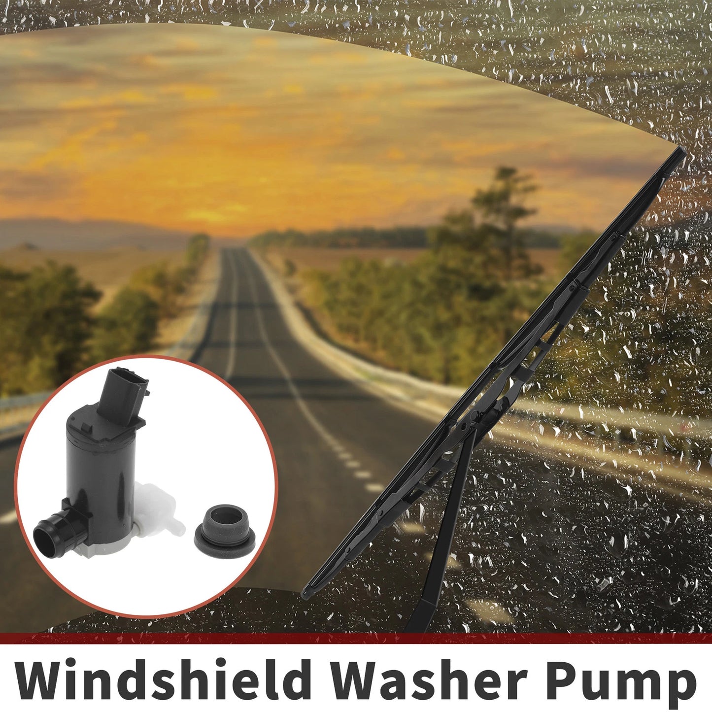 Windshield Washer Pump w/ Grommet for Honda HR-V (2016–2021) No. 76806T7JH01