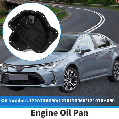1 Pc Engine Oil Pan for Toyota Camry (2007–2011) No.121010H050 Steel Black