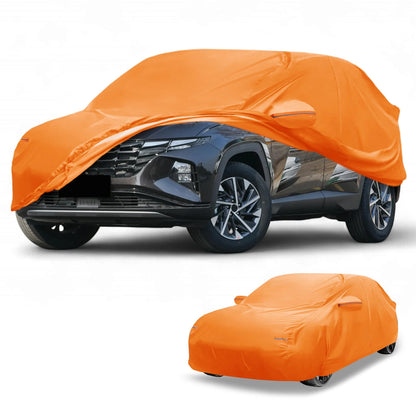 All Weather Car Cover for Hyundai Tucson (Orange, Left Zipper)