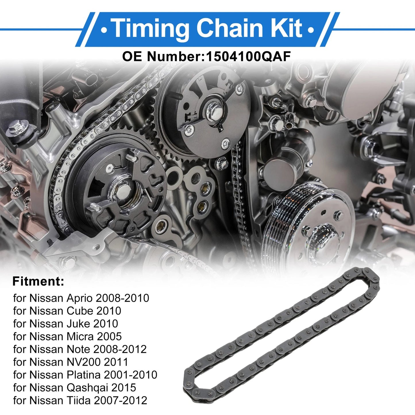 Timing Chain Kit for Nissan Aprio (2008–2010) No. 1504100QAF